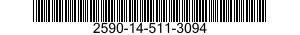 2590-14-511-3094 LEG,INNER,SHOE,JACK SUPPORT 2590145113094 145113094