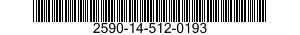 2590-14-512-0193 CABLE ASSEMBLY,CONTROL 2590145120193 145120193