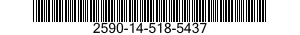 2590-14-518-5437 BRACKET,VEHICULAR COMPONENTS 2590145185437 145185437