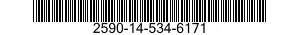 2590-14-534-6171 SEAL,NONMETALLIC SPECIAL SHAPED SECTION 2590145346171 145346171