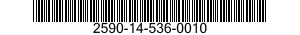 2590-14-536-0010 CABLE ASSEMBLY,CONTROL 2590145360010 145360010