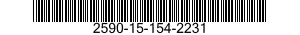 2590-15-154-2231 BRACKET,VEHICULAR COMPONENTS 2590151542231 151542231