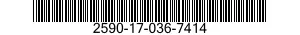 2590-17-036-7414 VERLENGSTUK,VOETSTE 2590170367414 170367414