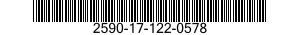2590-17-122-0578 CONTROL ASSEMBLY,PUSH-PULL 2590171220578 171220578