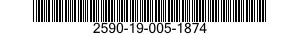 2590-19-005-1874 BRACKET,VEHICULAR COMPONENTS 2590190051874 190051874