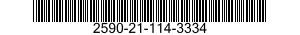 2590-21-114-3334 BAR,KEEP,WINCH ROPE 2590211143334 211143334