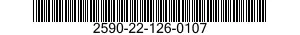 2590-22-126-0107 BRACKET,VEHICULAR COMPONENTS 2590221260107 221260107