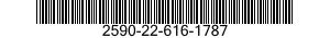 2590-22-616-1787 BRACKET,CHOCK,WHEEL-TRACK 2590226161787 226161787