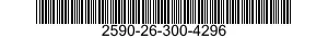 2590-26-300-4296 BRACKET,VEHICULAR COMPONENTS 2590263004296 263004296