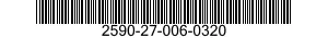 2590-27-006-0320 BRACKET,VEHICULAR COMPONENTS 2590270060320 270060320
