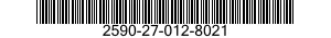 2590-27-012-8021 CONTROL ASSEMBLY,PUSH-PULL 2590270128021 270128021