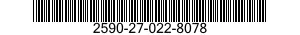 2590-27-022-8078 BRACKET,VEHICULAR COMPONENTS 2590270228078 270228078