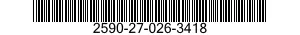 2590-27-026-3418 BRACKET,VEHICULAR COMPONENTS 2590270263418 270263418
