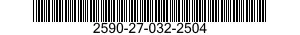 2590-27-032-2504 BRACKET,VEHICULAR COMPONENTS 2590270322504 270322504