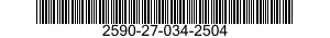 2590-27-034-2504 BRACKET,VEHICULAR COMPONENTS 2590270342504 270342504