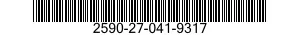 2590-27-041-9317 BRACKET,VEHICULAR COMPONENTS 2590270419317 270419317