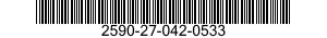 2590-27-042-0533 BRACKET,VEHICULAR COMPONENTS 2590270420533 270420533