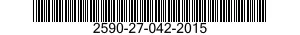 2590-27-042-2015 BRACKET,VEHICULAR COMPONENTS 2590270422015 270422015