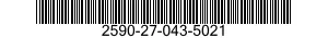 2590-27-043-5021 CONTROL ASSEMBLY,PUSH-PULL 2590270435021 270435021
