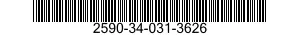 2590-34-031-3626 CONTROL ASSEMBLY,PUSH-PULL 2590340313626 340313626