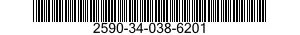 2590-34-038-6201 BRACKET,VEHICULAR COMPONENTS 2590340386201 340386201