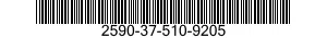 2590-37-510-9205 BRACKET,VEHICULAR COMPONENTS 2590375109205 375109205