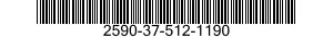 2590-37-512-1190 BRACKET,VEHICULAR COMPONENTS 2590375121190 375121190