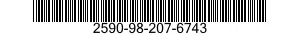 2590-98-207-6743 BRACKET,VEHICULAR COMPONENTS 2590982076743 982076743