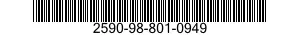 2590-98-801-0949 LEVER,MANUAL CONTROL 2590988010949 988010949