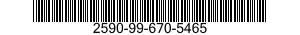 2590-99-670-5465 BRACKET,VEHICULAR COMPONENTS 2590996705465 996705465
