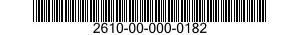 2610-00-000-0182 TIRE,PNEUMATIC,VEHICULAR 2610000000182 000000182