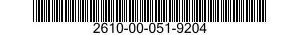 2610-00-051-9204 INNER TUBE,PNEUMATIC TIRE,VEHICULAR 2610000519204 000519204