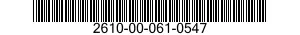 2610-00-061-0547  2610000610547 000610547