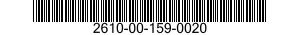 2610-00-159-0020 TIRE,PNEUMATIC,VEHICULAR 2610001590020 001590020