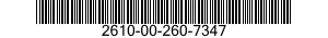 2610-00-260-7347 INNER TUBE,PNEUMATIC TIRE,VEHICULAR 2610002607347 002607347