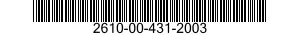 2610-00-431-2003  2610004312003 004312003