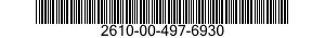 2610-00-497-6930 INNER TUBE,PNEUMATIC TIRE,VEHICULAR 2610004976930 004976930