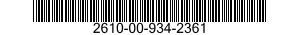 2610-00-934-2361  2610009342361 009342361