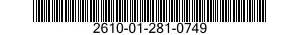 2610-01-281-0749  2610012810749 012810749