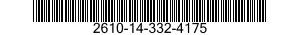 2610-14-332-4175 TIRE,PNEUMATIC,VEHICULAR 2610143324175 143324175