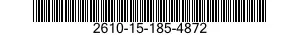 2610-15-185-4872 COPERTURA SEZ. 145/ 2610151854872 151854872