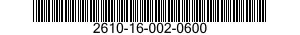 2610-16-002-0600 TIRE,PNEUMATIC,VEHICULAR 2610160020600 160020600