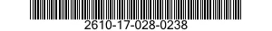 2610-17-028-0238 INNER TUBE,PNEUMATIC TIRE,VEHICULAR 2610170280238 170280238