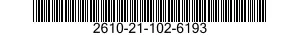 2610-21-102-6193 INNER TUBE,PNEUMATIC TIRE,VEHICULAR 2610211026193 211026193