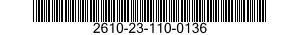 2610-23-110-0136 TIRE,PNEUMATIC 2610231100136 231100136