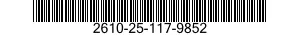 2610-25-117-9852  2610251179852 251179852