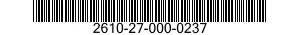 2610-27-000-0237 TIRE,PNEUMATIC,VEHICULAR 2610270000237 270000237