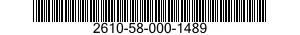 2610-58-000-1489 TIRE,PNEUMATIC,VEHICULAR 2610580001489 580001489