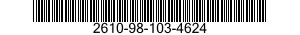 2610-98-103-4624  2610981034624 981034624