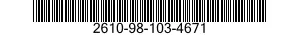 2610-98-103-4671 TIRE,PNEUMATIC 2610981034671 981034671